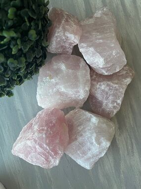 Rose quartz raw piece